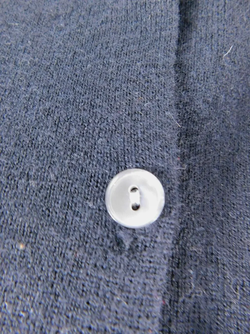 L.L. Bean Cardigan Sweater Womens L Black Merino Wool Button Front Traveler Knit